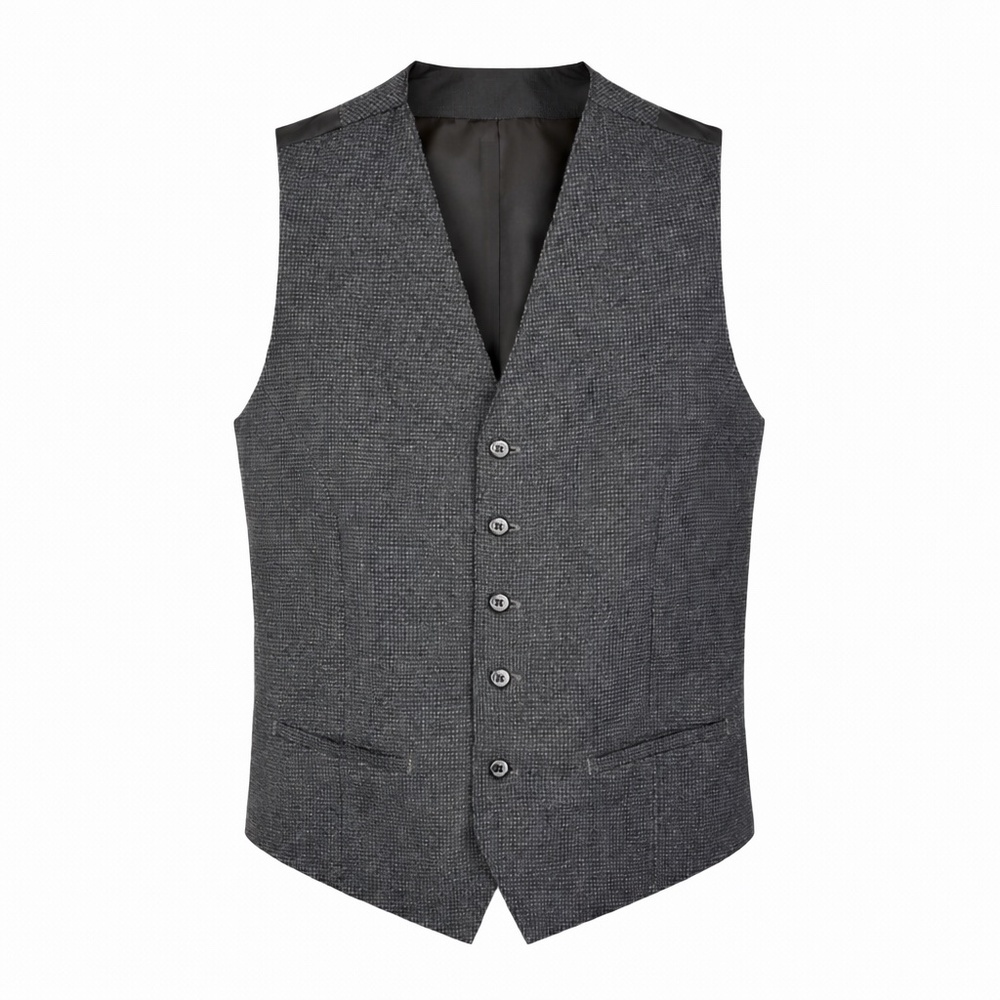 J.Ferrar Men's Vest Houndstooth Patterned Vest